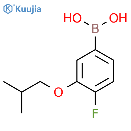 (4-Fluoro-3-isobutoxyphenyl)boronic acid structure