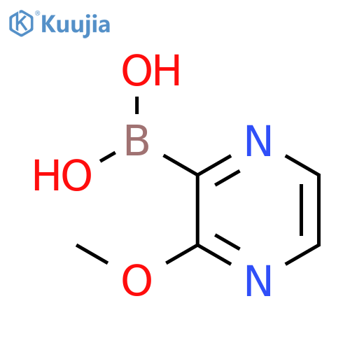 (3-methoxypyrazin-2-yl)boronic acid structure