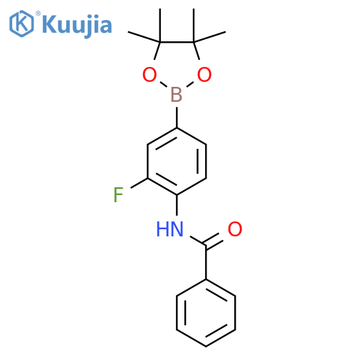 N-(2-Fluoro-4-(4,4,5,5-tetramethyl-1,3,2-dioxaborolan-2-yl)phenyl)benzamide structure