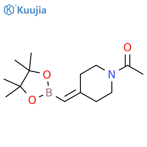 1-[4-[(4,4,5,5-tetramethyl-1,3,2-dioxaborolan-2-yl)methylene]-1-piperidyl]ethanone structure