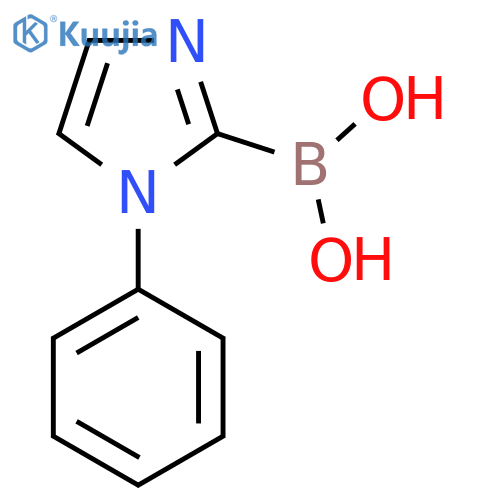 (1-phenyl-1H-imidazol-2-yl)boronic acid structure
