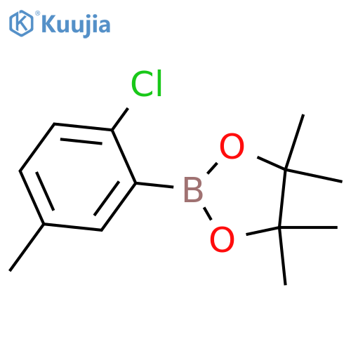 2-(2-Chloro-5-methylphenyl)-4,4,5,5-tetramethyl-1,3,2-dioxaborolane structure