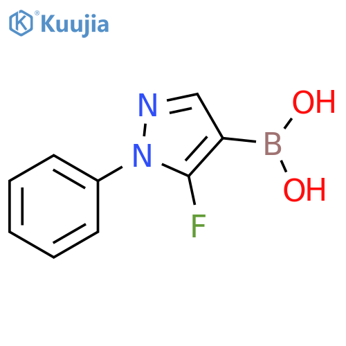 (5-fluoro-1-phenyl-1H-pyrazol-4-yl)boronic acid structure