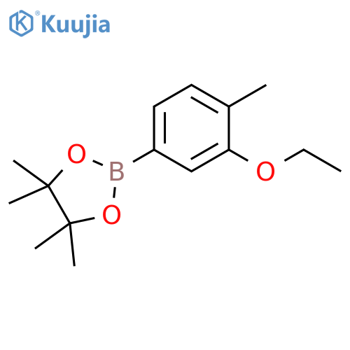 2-(3-ethoxy-4-methylphenyl)-4,4,5,5-tetramethyl-1,3,2-dioxaborolane structure
