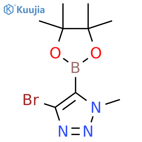4-bromo-1-methyl-5-(4,4,5,5-tetramethyl-1,3,2-dioxaborolan-2-yl)-1H-1,2,3-triazole structure