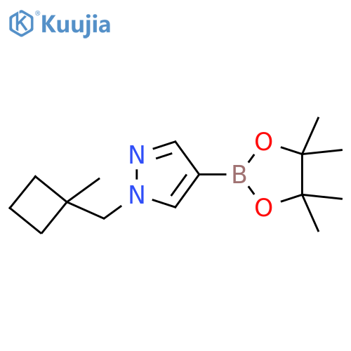 1-((1-Methylcyclobutyl)methyl)-4-(4,4,5,5-tetramethyl-1,3,2-dioxaborolan-2-yl)-1H-pyrazole structure