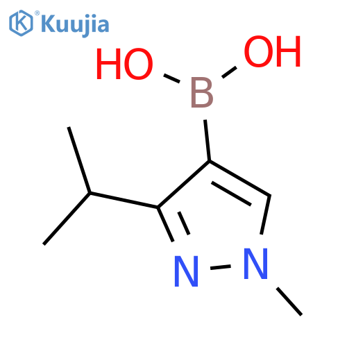 1-methyl-3-(propan-2-yl)-1H-pyrazol-4-ylboronic acid structure