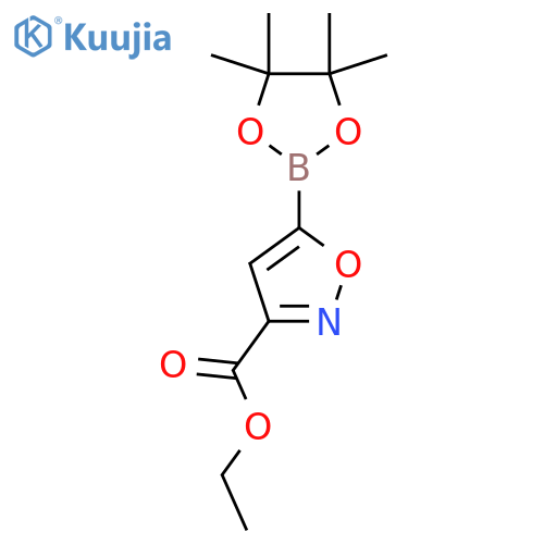 3-Ethyloxycarbonyl-5-(pinacolboronate)-isoxazole structure