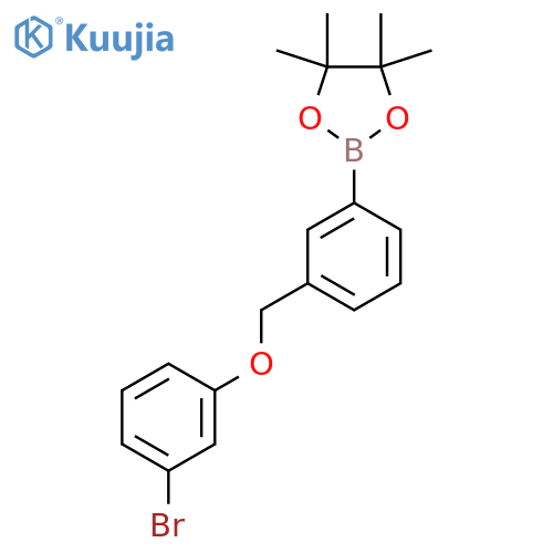 2-[3-[(3-Bromophenoxy)methyl]phenyl]-4,4,5,5-tetramethyl-1,3,2-dioxaborolane structure
