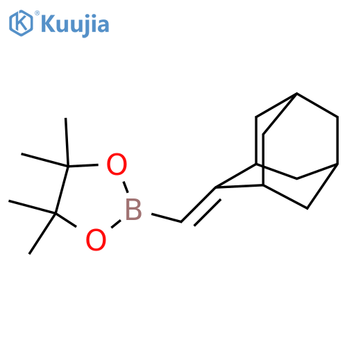 2-(Adamantan-2-ylidenemethyl)-4,4,5,5-tetramethyl-1,3,2-dioxaborolane structure