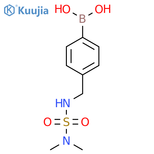 (4-(((N,N-dimethylsulfamoyl)amino)methyl)phenyl)boronic acid structure