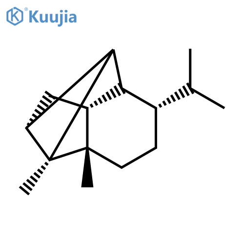 1,2,4-Metheno-1H-indene,octahydro-1,7a-dimethyl-5-(1-methylethyl)-, (1S,2S,3aR,4R,5S,7aS,8R)- structure