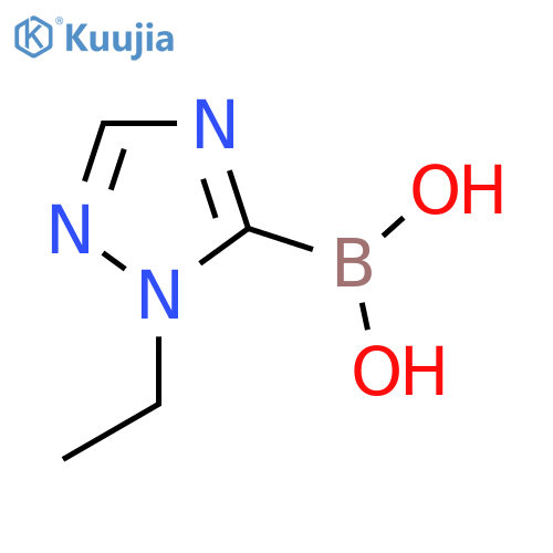 (1-ethyl-1H-1,2,4-triazol-5-yl)boronic acid structure