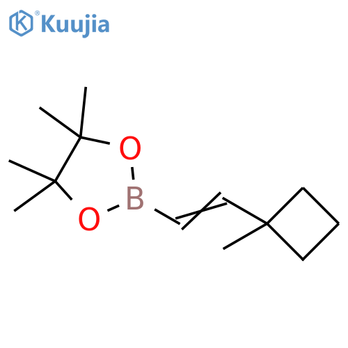 1,3,2-Dioxaborolane, 4,4,5,5-tetramethyl-2-[2-(1-methylcyclobutyl)ethenyl]- structure