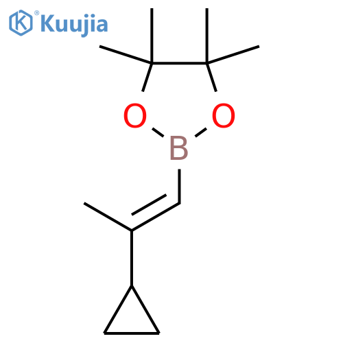 2-(2-cyclopropylprop-1-en-1-yl)-4,4,5,5-tetramethyl-1,3,2-dioxaborolane structure