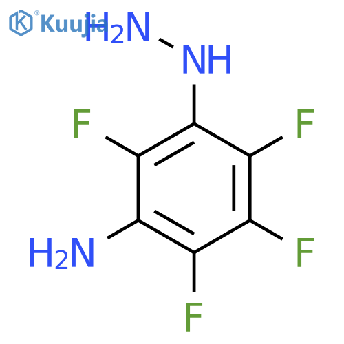 Benzenamine,2,3,4,6-tetrafluoro-5-hydrazinyl- structure