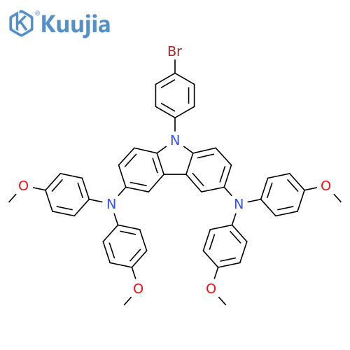 9-(4-Bromophenyl)-N3,N3,N6,N6-tetrakis(4-methoxyphenyl)-9H-carbazole-3,6-diamine structure