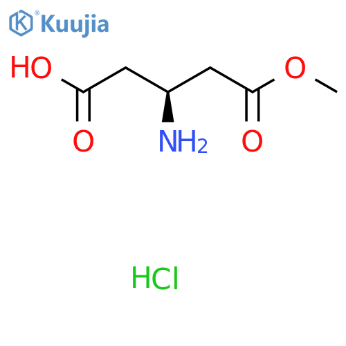 (S)-3-Amino-5-methoxy-5-oxopentanoic acid hydrochloride structure