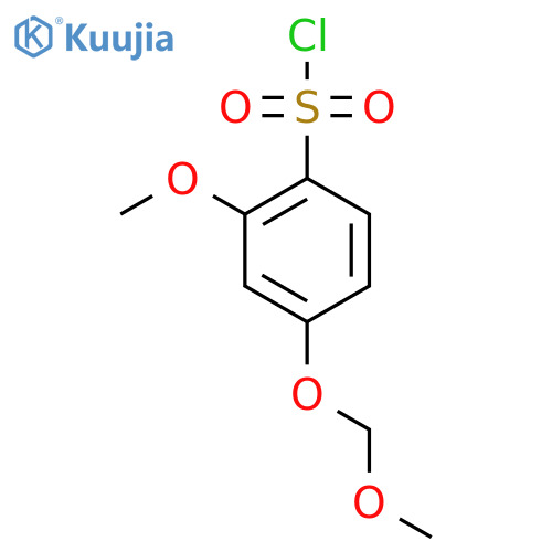 2-Methoxy-4-(methoxymethoxy)benzene-1-sulfonyl chloride structure