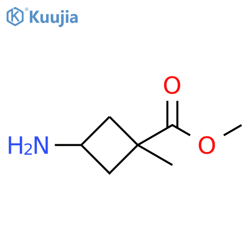 Cyclobutanecarboxylic acid, 3-amino-1-methyl-, methyl ester structure