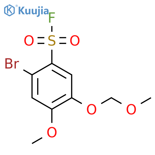 2-Bromo-4-methoxy-5-(methoxymethoxy)benzene-1-sulfonyl fluoride structure