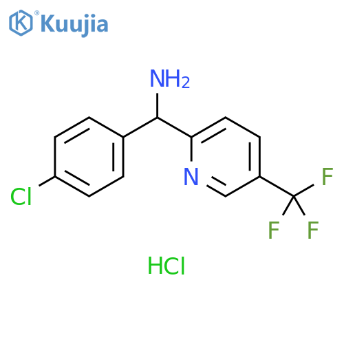 2-Pyridinemethanamine, α-(4-chlorophenyl)-5-(trifluoromethyl)-, hydrochloride (1:2) structure