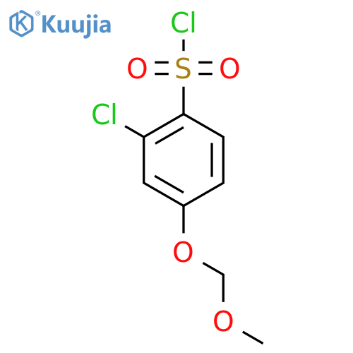 2-Chloro-4-(methoxymethoxy)benzene-1-sulfonyl chloride structure