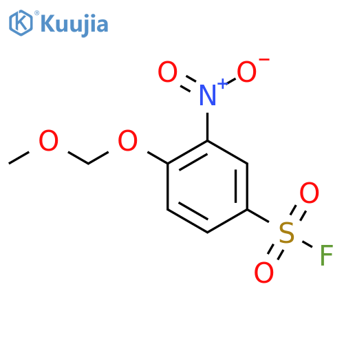 4-(Methoxymethoxy)-3-nitrobenzene-1-sulfonyl fluoride structure