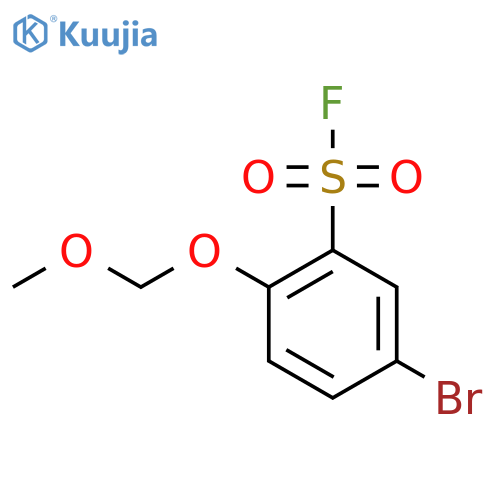 5-Bromo-2-(methoxymethoxy)benzene-1-sulfonyl fluoride structure
