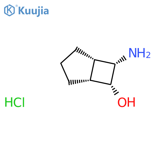 (1S,5R,6R,7S)-7-Aminobicyclo[3.2.0]heptan-6-ol;hydrochloride structure