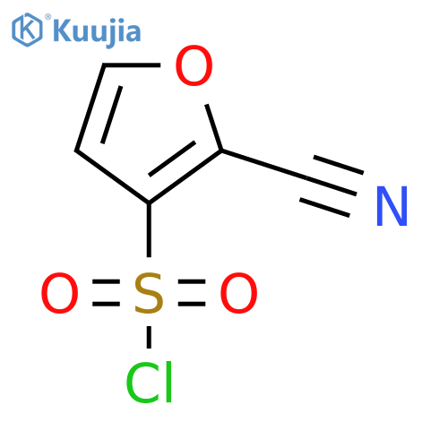 2-Cyano-3-furansulfonyl chloride structure