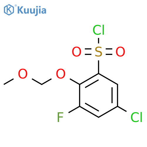 5-Chloro-3-fluoro-2-(methoxymethoxy)benzene-1-sulfonyl chloride structure