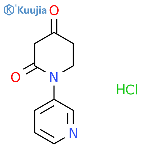 1-Pyridin-3-ylpiperidine-2,4-dione;hydrochloride structure