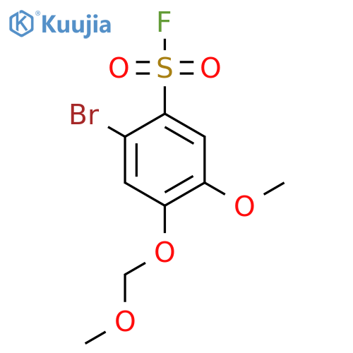2-Bromo-5-methoxy-4-(methoxymethoxy)benzene-1-sulfonyl fluoride structure
