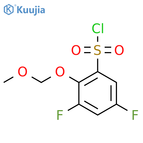 3,5-Difluoro-2-(methoxymethoxy)benzene-1-sulfonyl chloride structure