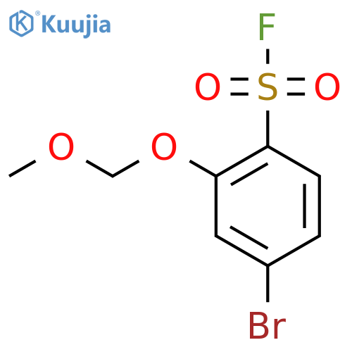 4-Bromo-2-(methoxymethoxy)benzene-1-sulfonyl fluoride structure