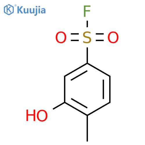 3-Hydroxy-4-methylbenzene-1-sulfonyl fluoride structure