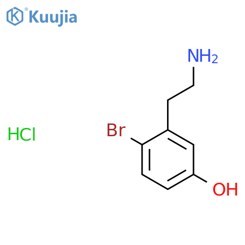 3-(2-Amino-ethyl)-4-bromo-phenol hydrochloride structure