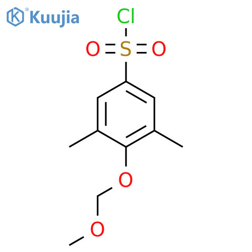 4-(Methoxymethoxy)-3,5-dimethylbenzene-1-sulfonyl chloride structure