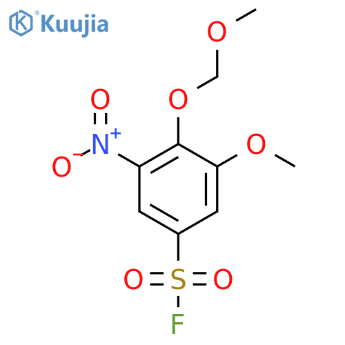 3-Methoxy-4-(methoxymethoxy)-5-nitrobenzene-1-sulfonyl fluoride structure
