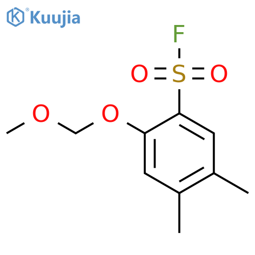 2-(Methoxymethoxy)-4,5-dimethylbenzene-1-sulfonyl fluoride structure