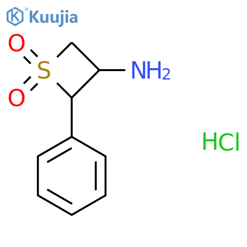 1,1-Dioxo-2-phenylthietan-3-amine;hydrochloride structure