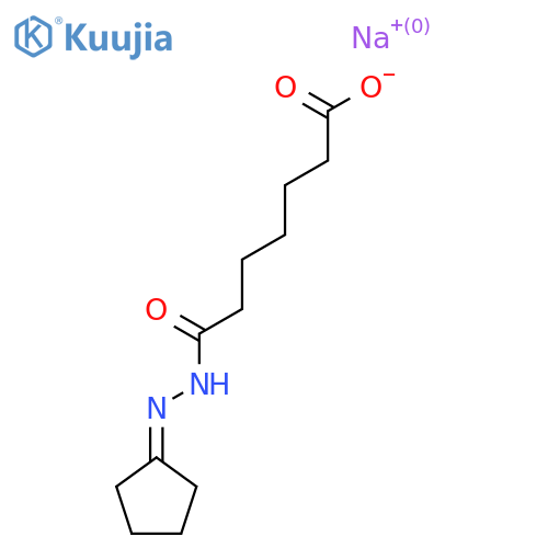 Sodium;7-(2-cyclopentylidenehydrazinyl)-7-oxoheptanoate structure