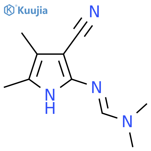 N'-(3-Cyano-4,5-dimethyl-1H-pyrrol-2-yl)-N,N-dimethylmethanimidamide structure