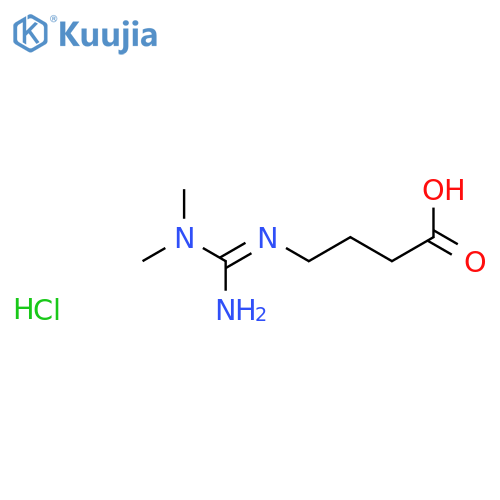 4-[[Amino(dimethylamino)methylidene]amino]butanoic acid;hydrochloride structure