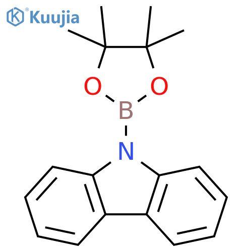 9H-Carbazole, 9-(4,4,5,5-tetramethyl-1,3,2-dioxaborolan-2-yl)- structure