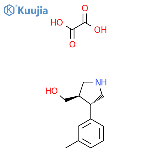 ((3R,4S)-4-(M-Tolyl)pyrrolidin-3-YL)methanol oxalate structure