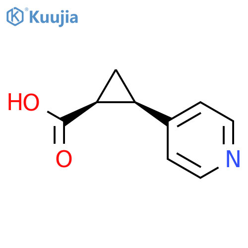 (1S,2R)-2-Pyridin-4-yl-cyclopropanecarboxylic acid structure