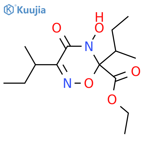 5,6-Dihydro-3,6-bis(1-methylpropyl)-4-oxo-4H-1,2,5-oxadiazine-6-carboxylic acid; (1'S,1''S,6R)-form, N5-Hydroxy, Et ester structure