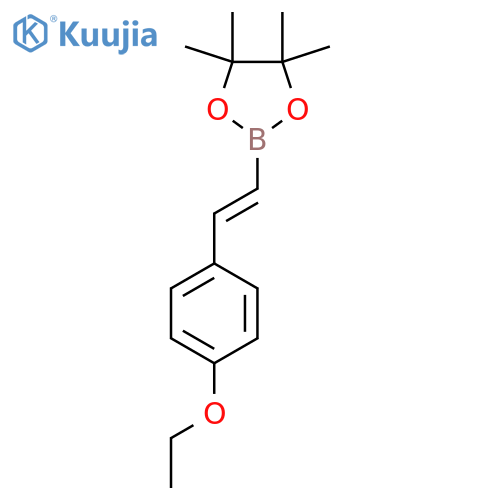 2-2-(4-ethoxyphenyl)ethenyl-4,4,5,5-tetramethyl-1,3,2-dioxaborolane structure